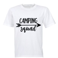Camping Squad - Kids T-Shirt - White Photo