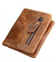 TUFF-LUV Genuine Leather Men's Wallet- Brown Photo