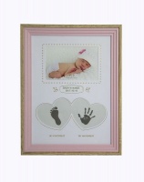Baby Keepsake Frame - Pink Photo