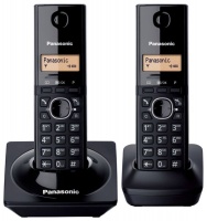 Panasonic KX-TG1712 Duo Cordless Dect Phones - Black Photo