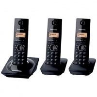 Panasonic KX-TG1713 Trio Cordless Dect Phones - Black Photo