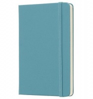 Moleskine Classic Notebook Pocket Plain Blue Reef Hard Cover Photo