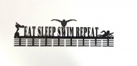 Medal Hanger Specialists DC Designers DCDesigners Eat Sleep Swim Repeat 64 Tier medal hanger - Black Photo