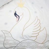 Graceful Swan Cot Set Photo