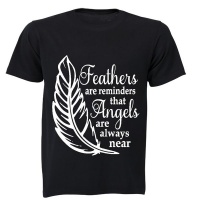 Feathers and Angels...- Kids T-Shirt - Black Photo