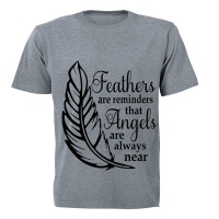 Feathers and Angels...- Kids T-Shirt - Grey Photo