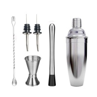 Gift Tribe 6 Piece Cocktail Tool Kit Shaker Photo