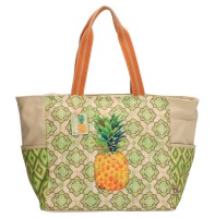PE-Florence Pineapple Collection Ladies Shopper- Sand Olive Photo