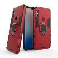 Kickstand Ring Stand Armor for Xiaomi Redmi Note 6 Pro Red Photo