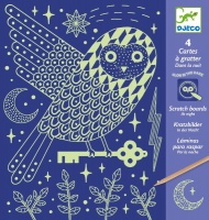Djeco Scratch Cards - At Night Photo