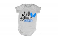 Brother Will Trade for Chocolate - Blue - Baby Grow Photo