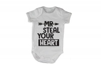 Mr. Steal Your Heart - Arrow Design - Baby Grow Photo
