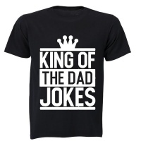 King of the Dad Jokes! - Adults - T-Shirt - Black Photo