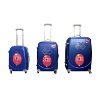 3 Piece Lightweight Luggage Set - Blue Photo