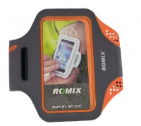 SmartPhone Arm Band Romix - 4.7" - Grey/Orange Photo