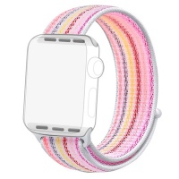 PiFit Pastel Striped Apple Watch Strap / Band Nylon Loop 38/40mm - Series 1 2 3 4 Photo