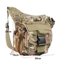Multi-functional Tactical Messenger Shoulder Bag - CP Camo Photo