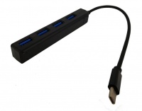 USB Hub - 4 ports - TYPE-C - Black Photo