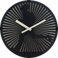 NeXtime 30cm Running Man Motion Plastic Round Wall Clock - Black Photo