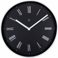 NeXtime 25cm Irving Plastic Round Wall Clock - Black Photo