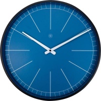 NeXtime 40cm Ethan Plastic Round Wall Clock - Blue 7328BL Photo