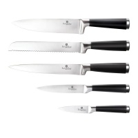 Berlinger Haus 7-Piece Knife Set with Bamboo Stand - Black Royal BH-2425 Photo