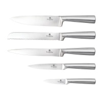 Berlinger Haus 6-Piece Stainless Steel Black Royal Knife Set with Stand Photo