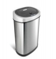 NineStars Automatic Motion Sensor Touchless Stainless Steel Trash Can - 5L Photo
