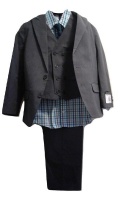 Young Kings Gray 5 pieces Suit Photo