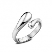925 Sterling-Silver Open Adjustable Ring Minimalist Wedding Gift Valentine Photo