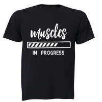 Muscles in Progress - Adults - T-Shirt - Black Photo