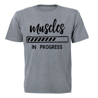Muscles in Progress - Adults - T-Shirt - Grey Photo