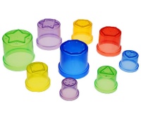 Greenbean Translucent Stacking Cups: 9 Pieces Photo