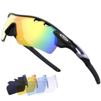 Rivbos Polarised 5 Lens Triathlon Run Cycle Sunglasses Photo