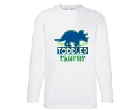 Pic-a-Tee Long Sleeve Toddler T-shirt with Dinosaur Toddler Saurus Print Photo