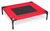 Cosmic Pets Dog Raised Cot Bed - Red Photo