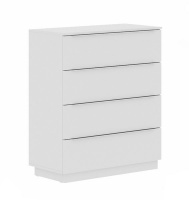 Chest of 4 Drawers White Photo