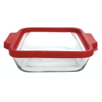 Anchor Hocking - TrueFit Glass Square Cake Container with TrueFit Lid 20cm Photo