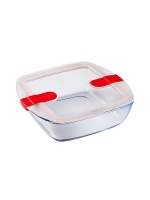 Pyrex Cook & Heat Square Roaster with lid 25x22cm Photo