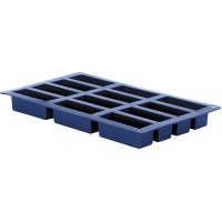 Ibili Blueberry 12 Oblong Cup Silicone Baking Pan Photo