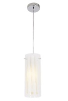 Bright Star Lighting Corded Double Glass Pendant with Transparent Cord Photo