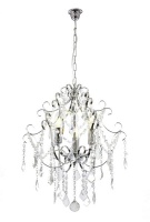 Bright Star Lighting Polished Chrome with Clear Acrylic Crystals Photo