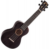 Mahalo Hano Elite Concert Cutaway w/Electronics Transparent Black Photo