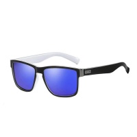 Dubery High Quality Men's Polarized Sunglasses - Black & White / Mazarine Photo