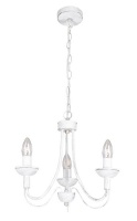 3 Light Simple Fossil White Chandelier Photo