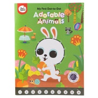 Jarmelo My First Dot-to-Dot Drawing Book: Adorable Animals Photo