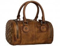 Fino Italian Aniline Nappa Leather Hand & Shoulder Bag - Brown Photo