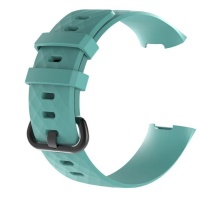 Teal Large Fitbit Charge 3 Silicone Strap Photo