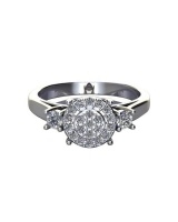 Miss Jewels- CD Designer Jewelry Cluster Cubic Zirconia Ring- Size 8.5 Photo