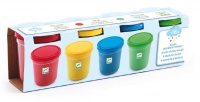 Djeco Play Dough - 4 Tubs of Basic Colours Photo